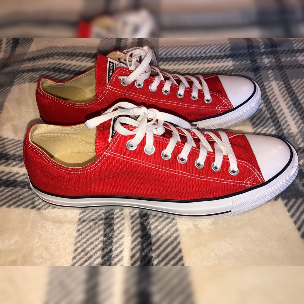 Red Converse M10 W12 Worn ONCE